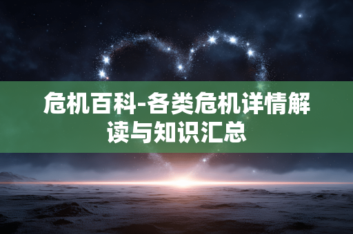 危机百科-各类危机详情解读与知识汇总