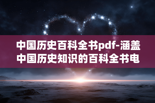 中国历史百科全书pdf-涵盖中国历史知识的百科全书电子版资源 中国历史百科全书pdf-涵盖中国历史知识的百科全书电子版资源