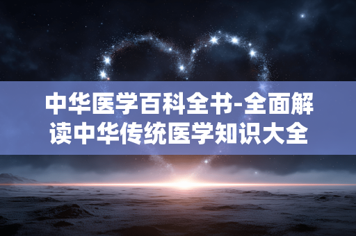 中华医学百科全书-全面解读中华传统医学知识大全 中华医学百科全书-全面解读中华传统医学知识大全