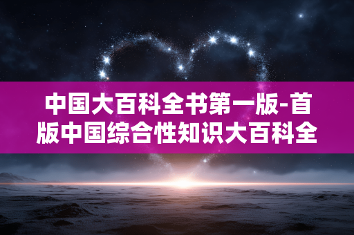 中国大百科全书第一版-首版中国综合性知识大百科全书详情 中国大百科全书第一版-首版中国综合性知识大百科全书详情