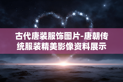 古代唐装服饰图片-唐朝传统服装精美影像资料展示