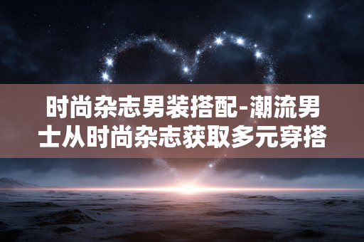 时尚杂志男装搭配-潮流男士从时尚杂志获取多元穿搭灵感