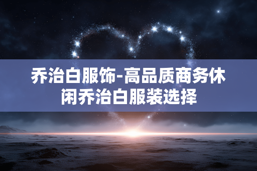 乔治白服饰-高品质商务休闲乔治白服装选择