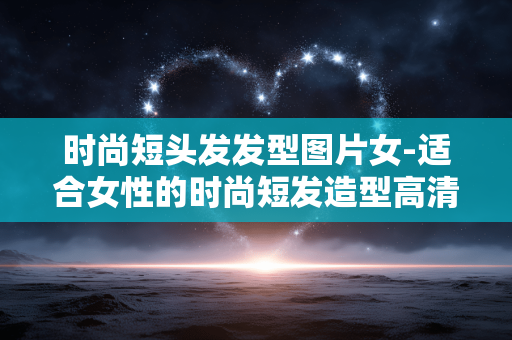 时尚短头发发型图片女-适合女性的时尚短发造型高清图展示