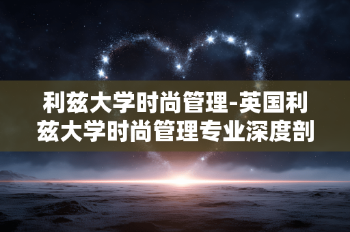 利兹大学时尚管理-英国利兹大学时尚管理专业深度剖析