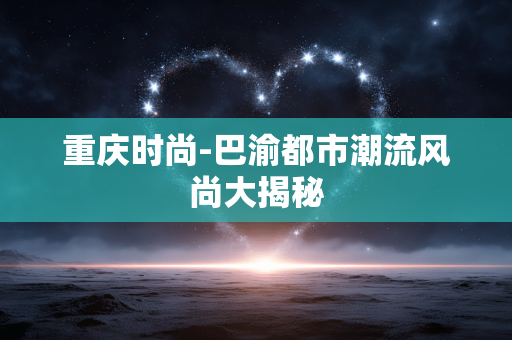 重庆时尚-巴渝都市潮流风尚大揭秘
