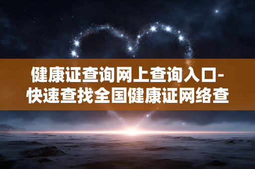 健康证查询网上查询入口-快速查找全国健康证网络查询通道 健康证查询网上查询入口-快速查找全国健康证网络查询通道