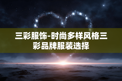 三彩服饰-时尚多样风格三彩品牌服装选择