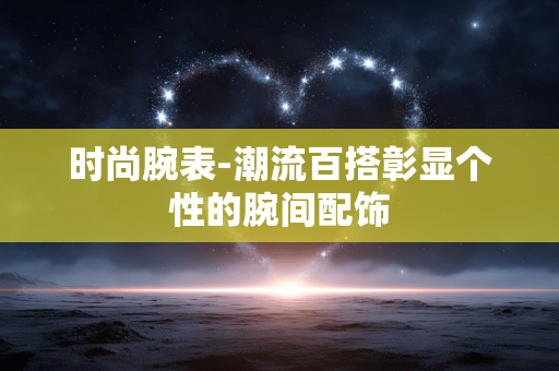 时尚腕表-潮流百搭彰显个性的腕间配饰