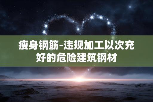 瘦身钢筋-违规加工以次充好的危险建筑钢材 瘦身钢筋-违规加工以次充好的危险建筑钢材
