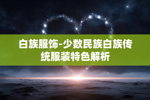 白族服饰-少数民族白族传统服装特色解析 白族服饰-少数民族白族传统服装特色解析