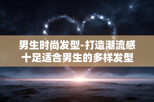 男生时尚发型-打造潮流感十足适合男生的多样发型 男生时尚发型-打造潮流感十足适合男生的多样发型