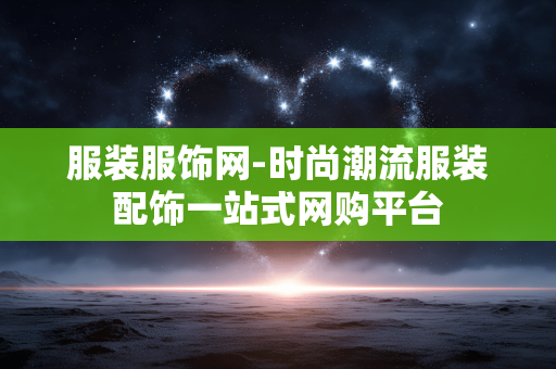 服装服饰网-时尚潮流服装配饰一站式网购平台