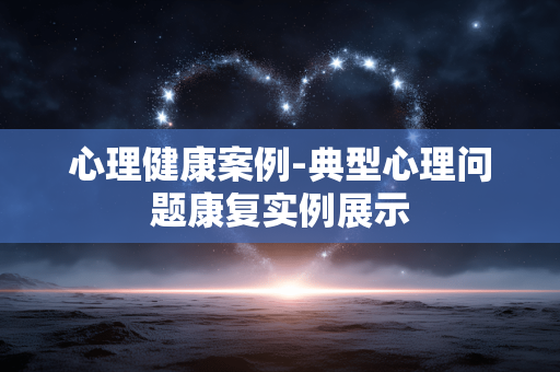 心理健康案例-典型心理问题康复实例展示