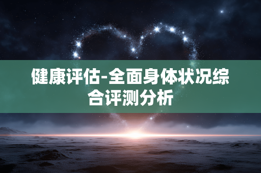 健康评估-全面身体状况综合评测分析 健康评估-全面身体状况综合评测分析
