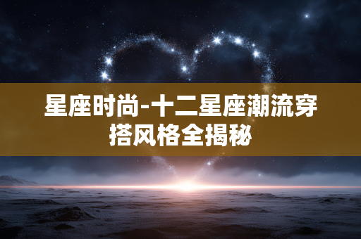 星座时尚-十二星座潮流穿搭风格全揭秘