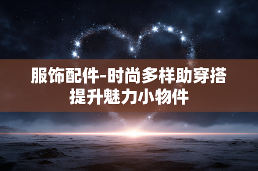 服饰配件-时尚多样助穿搭提升魅力小物件