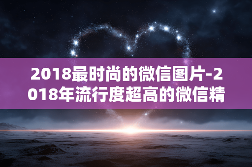 2018最时尚的微信图片-2018年流行度超高的微信精美图像