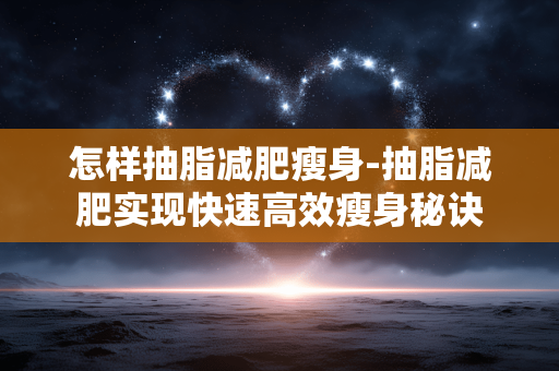 怎样抽脂减肥瘦身-抽脂减肥实现快速高效瘦身秘诀