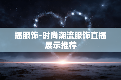 播服饰-时尚潮流服饰直播展示推荐