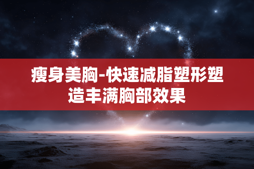 瘦身美胸-快速减脂塑形塑造丰满胸部效果