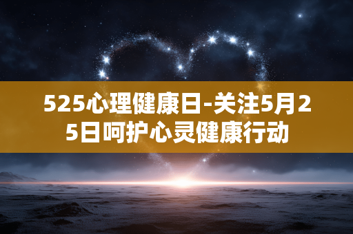 525心理健康日-关注5月25日呵护心灵健康行动