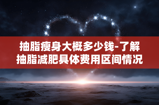 抽脂瘦身大概多少钱-了解抽脂减肥具体费用区间情况