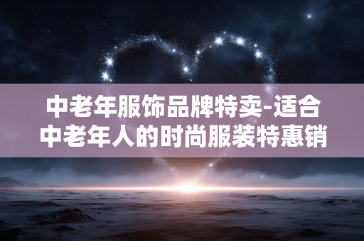 中老年服饰品牌特卖-适合中老年人的时尚服装特惠销售
