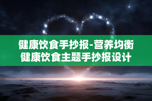健康饮食手抄报-营养均衡健康饮食主题手抄报设计 健康饮食手抄报-营养均衡健康饮食主题手抄报设计
