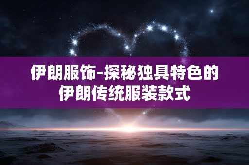 伊朗服饰-探秘独具特色的伊朗传统服装款式