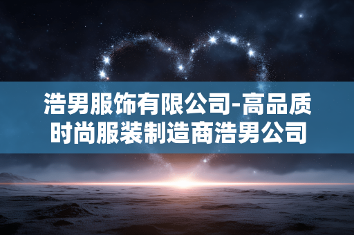 浩男服饰有限公司-高品质时尚服装制造商浩男公司