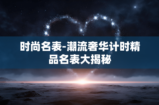 时尚名表-潮流奢华计时精品名表大揭秘 时尚名表-潮流奢华计时精品名表大揭秘