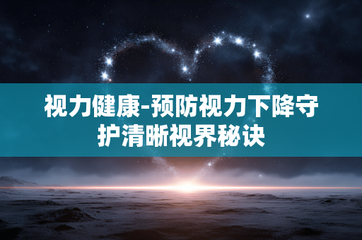 视力健康-预防视力下降守护清晰视界秘诀 视力健康-预防视力下降守护清晰视界秘诀