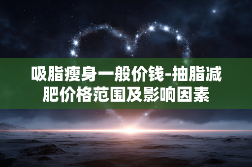吸脂瘦身一般价钱-抽脂减肥价格范围及影响因素