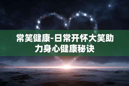 常笑健康-日常开怀大笑助力身心健康秘诀 常笑健康-日常开怀大笑助力身心健康秘诀