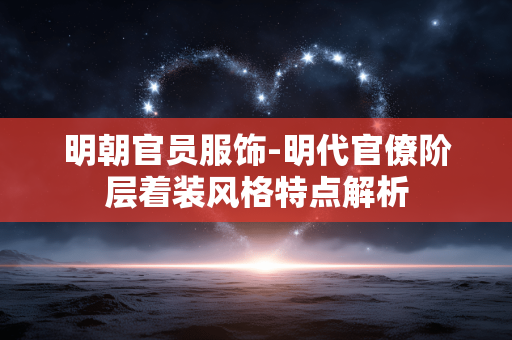 明朝官员服饰-明代官僚阶层着装风格特点解析 明朝官员服饰-明代官僚阶层着装风格特点解析