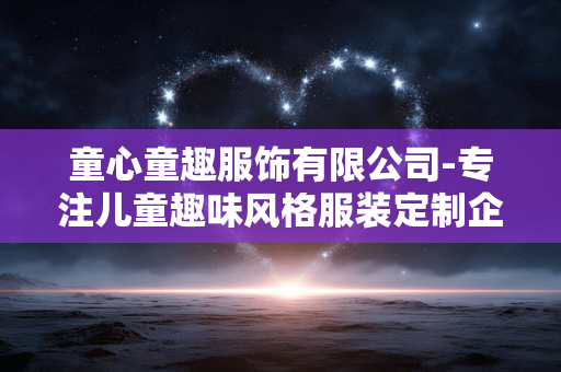 童心童趣服饰有限公司-专注儿童趣味风格服装定制企业 童心童趣服饰有限公司-专注儿童趣味风格服装定制企业