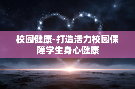 校园健康-打造活力校园保障学生身心健康 校园健康-打造活力校园保障学生身心健康