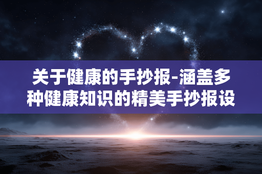 关于健康的手抄报-涵盖多种健康知识的精美手抄报设计 关于健康的手抄报-涵盖多种健康知识的精美手抄报设计