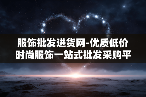 服饰批发进货网-优质低价时尚服饰一站式批发采购平台