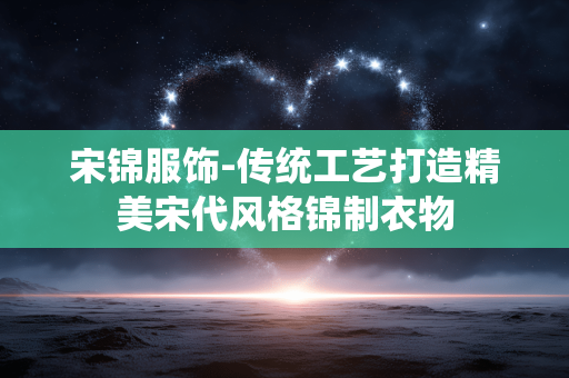 宋锦服饰-传统工艺打造精美宋代风格锦制衣物