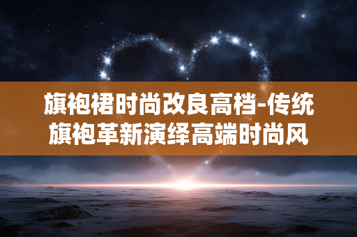 旗袍裙时尚改良高档-传统旗袍革新演绎高端时尚风