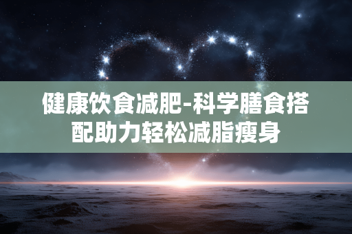 健康饮食减肥-科学膳食搭配助力轻松减脂瘦身 健康饮食减肥-科学膳食搭配助力轻松减脂瘦身