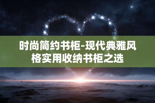 时尚简约书柜-现代典雅风格实用收纳书柜之选