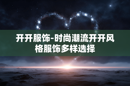开开服饰-时尚潮流开开风格服饰多样选择