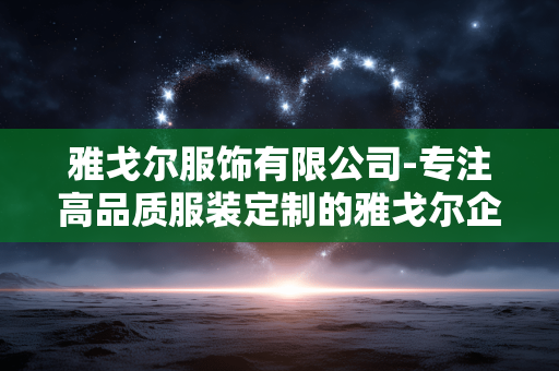 雅戈尔服饰有限公司-专注高品质服装定制的雅戈尔企业