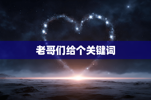 老哥们给个关键词