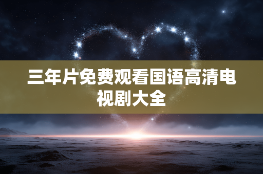 三年片免费观看国语高清电视剧大全