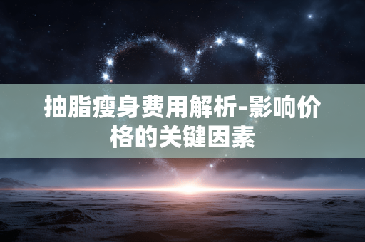 抽脂瘦身费用解析-影响价格的关键因素 抽脂瘦身费用解析-影响价格的关键因素
