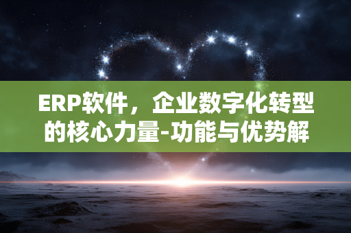 ERP软件，企业数字化转型的核心力量-功能与优势解析